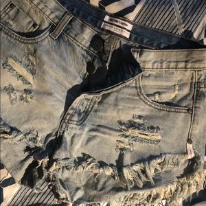 One Teaspoon Denim Cut-Off Shorts